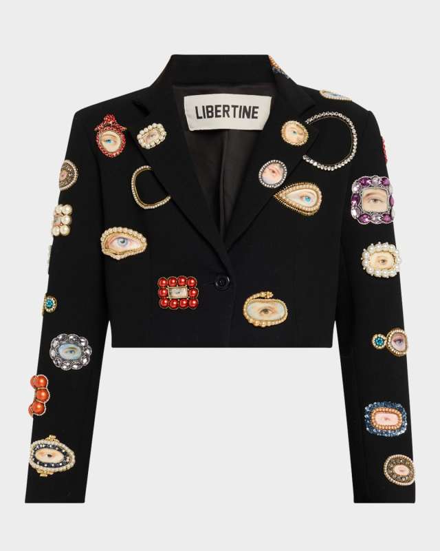 Lovers Eye Redux Embellished Margaret Wool Jacket